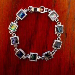 shiny blue/green bracelet